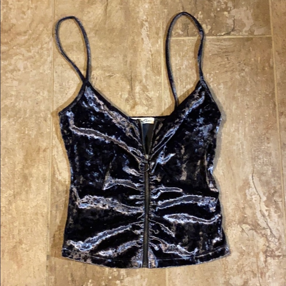 Express velvet tank top
